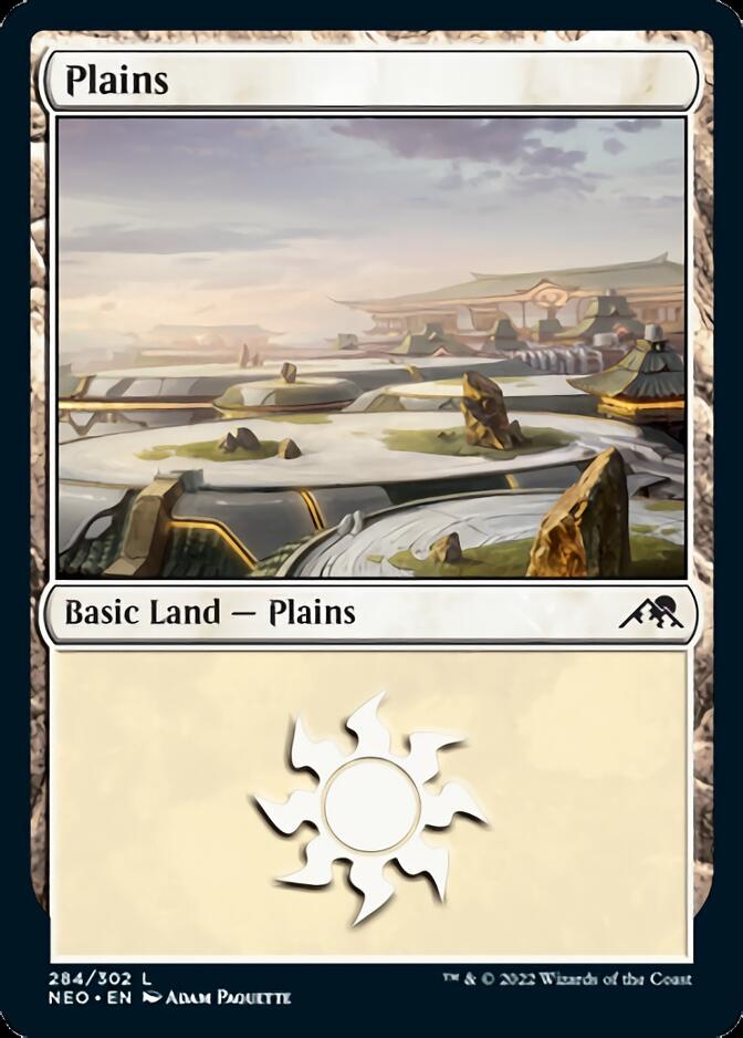 Plains (284) [Kamigawa: Neon Dynasty] | Silver Goblin