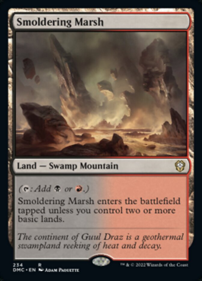 Smoldering Marsh [Dominaria United Commander] | Silver Goblin