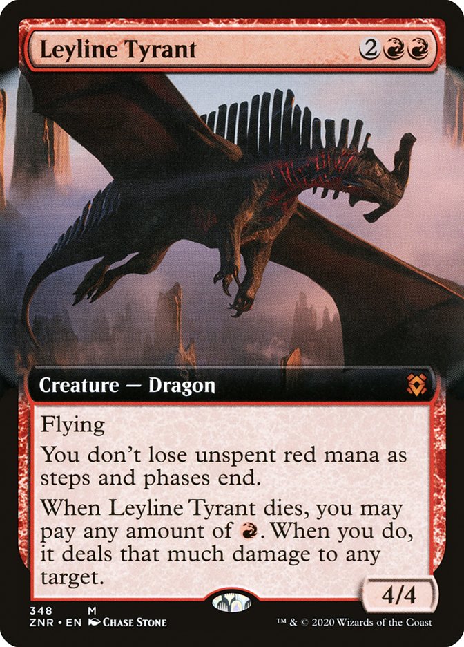 Leyline Tyrant (Extended Art) [Zendikar Rising] | Silver Goblin