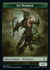 Elf Warrior // Wurm Double-Sided Token [Streets of New Capenna Commander Tokens] | Silver Goblin