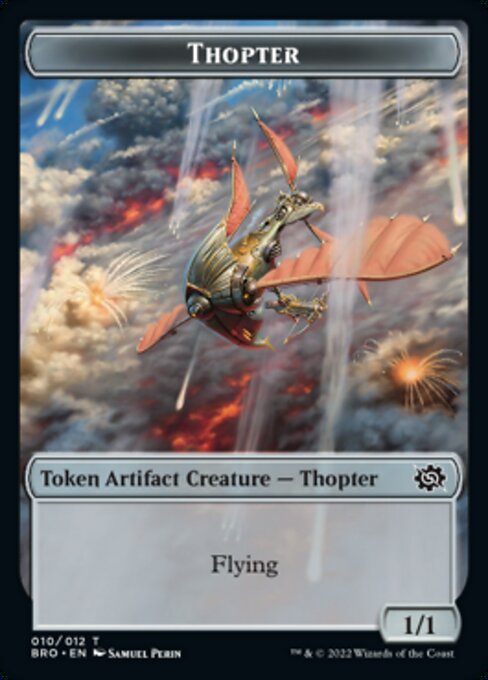 Powerstone // Thopter Double-Sided Token [The Brothers' War Tokens] | Silver Goblin