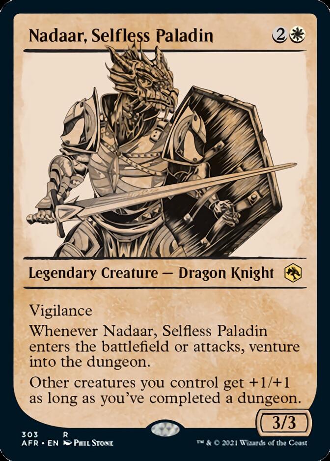 Nadaar, Selfless Paladin (Showcase) [Dungeons & Dragons: Adventures in the Forgotten Realms] | Silver Goblin