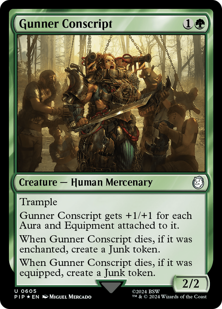 Gunner Conscript (Surge Foil) [Fallout] | Silver Goblin