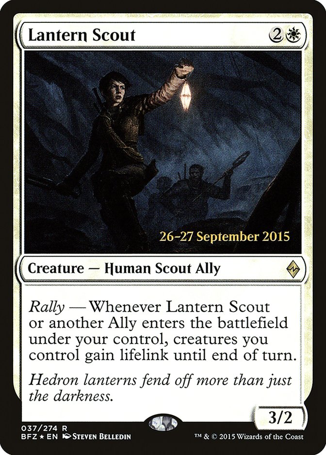 Lantern Scout [Battle for Zendikar Prerelease Promos] | Silver Goblin