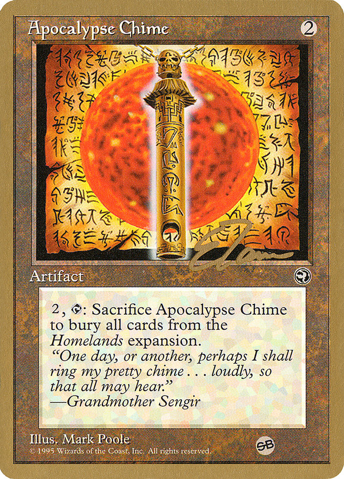 Apocalypse Chime (Eric Tam) (SB) [Pro Tour Collector Set] | Silver Goblin