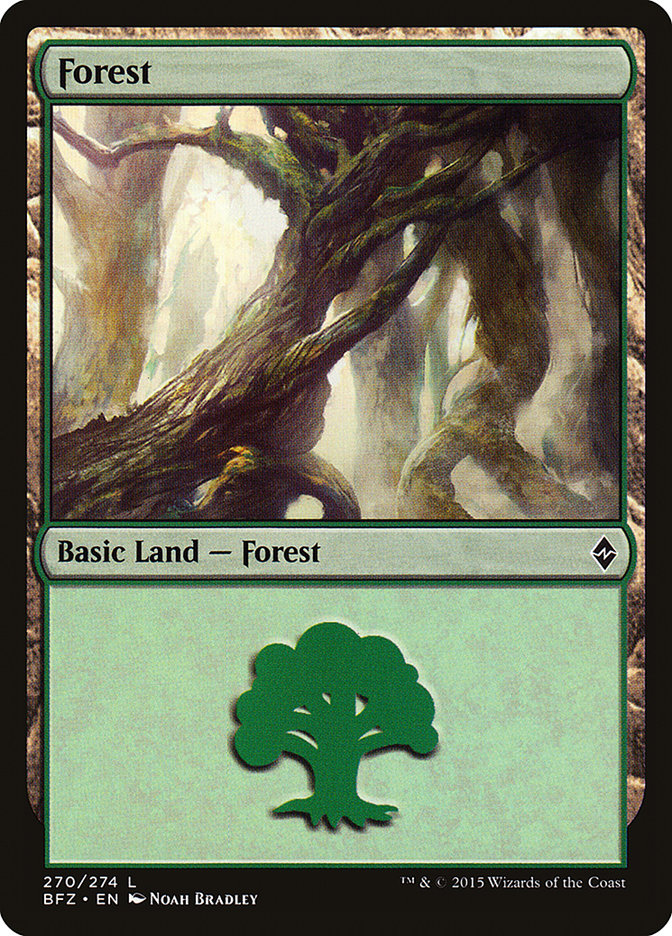 Forest (270) [Battle for Zendikar] | Silver Goblin