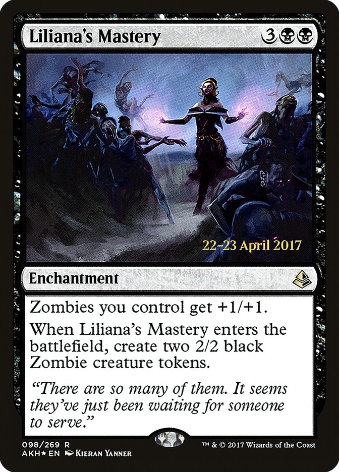 Liliana's Mastery [Amonkhet Prerelease Promos] | Silver Goblin