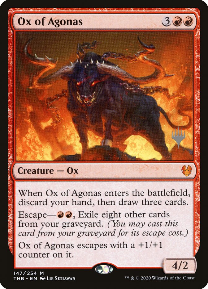 Ox of Agonas (Promo Pack) [Theros Beyond Death Promos] | Silver Goblin