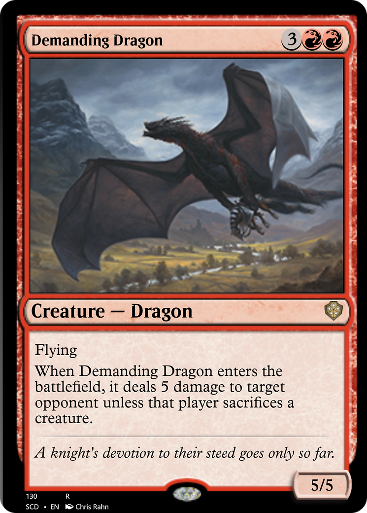 Demanding Dragon [Starter Commander Decks] | Silver Goblin
