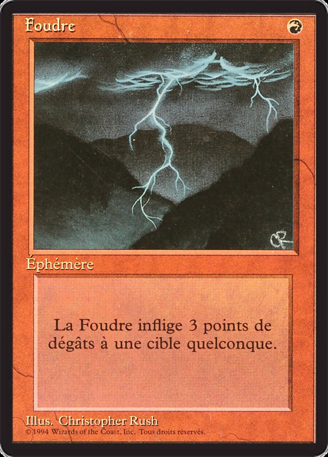 Lightning Bolt [Foreign Black Border] | Silver Goblin
