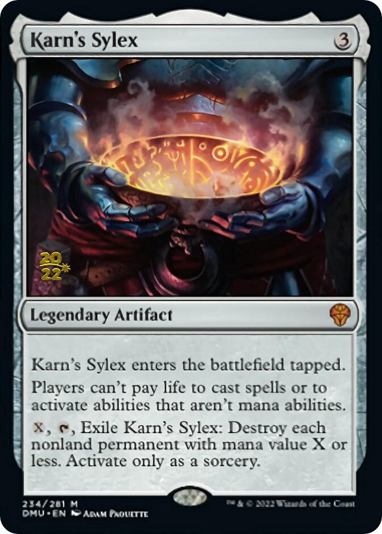 Karn's Sylex [Dominaria United Prerelease Promos] | Silver Goblin