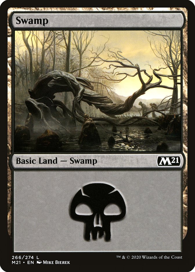 Swamp (266) [Core Set 2021] | Silver Goblin