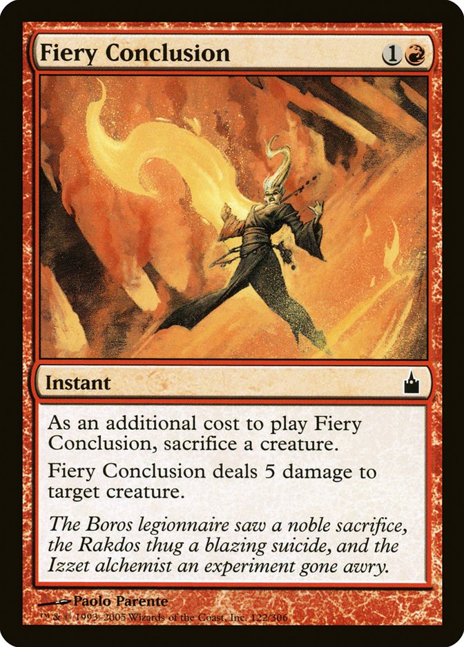Fiery Conclusion [Ravnica: City of Guilds] | Silver Goblin