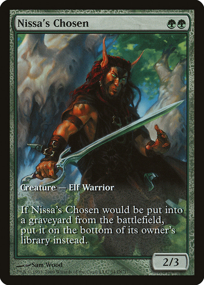 Nissa's Chosen (Game Day) (Extended Art) [Zendikar Promos] | Silver Goblin