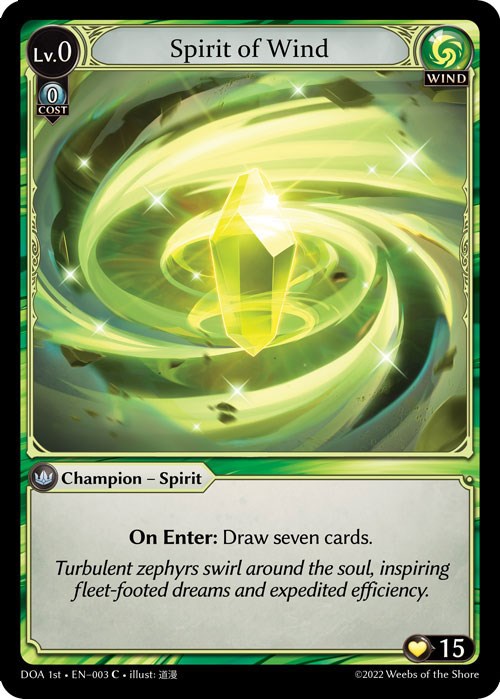 Spirit of Wind (003) [Dawn of Ashes: 1st Edition] | Silver Goblin