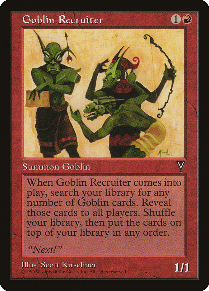 Goblin Recruiter [Visions] | Silver Goblin
