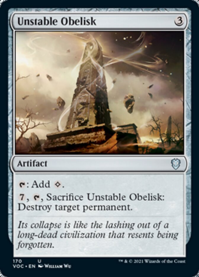 Unstable Obelisk [Innistrad: Crimson Vow Commander] | Silver Goblin