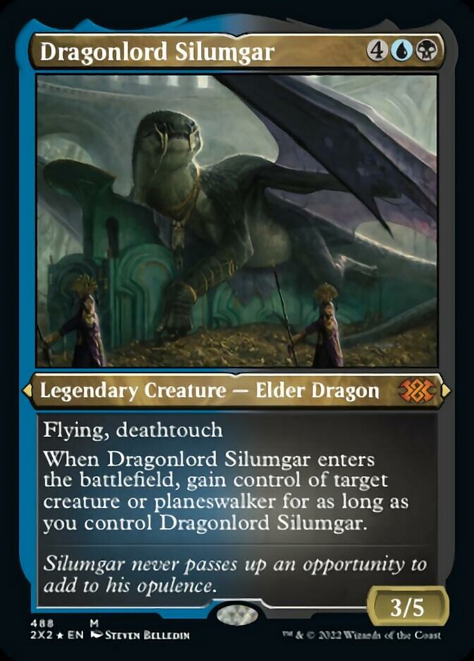 Dragonlord Silumgar (Foil Etched) [Double Masters 2022] | Silver Goblin