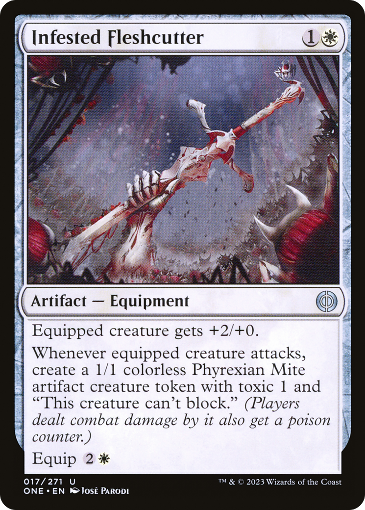 Infested Fleshcutter [Phyrexia: All Will Be One] | Silver Goblin
