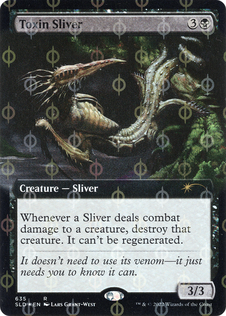 Toxin Sliver (Extended Art) (Step-and-Compleat Foil) [Secret Lair Drop Promos] | Silver Goblin