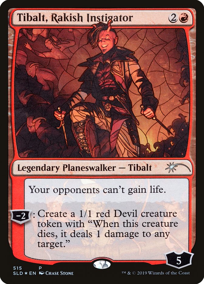 Tibalt, Rakish Instigator (Stained Glass) [Secret Lair Drop Promos] | Silver Goblin