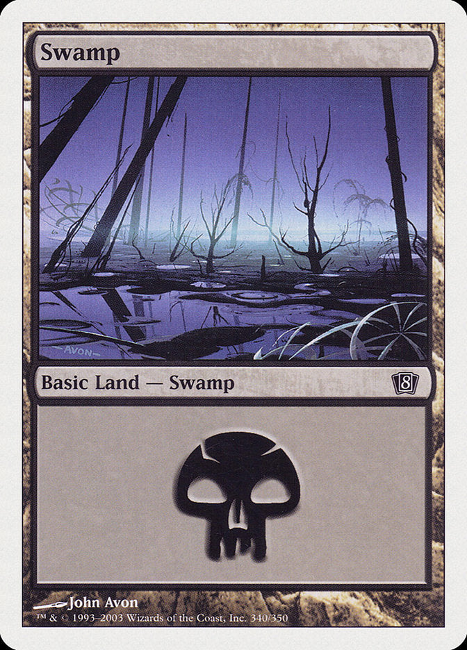 Swamp (340) [Eighth Edition] | Silver Goblin