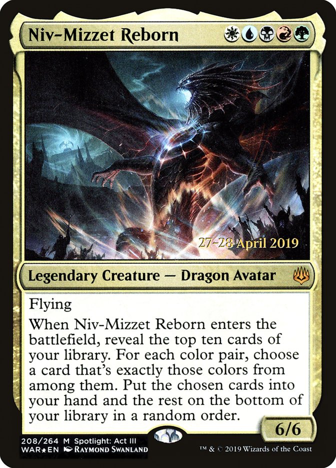 Niv-Mizzet Reborn [War of the Spark Prerelease Promos] | Silver Goblin