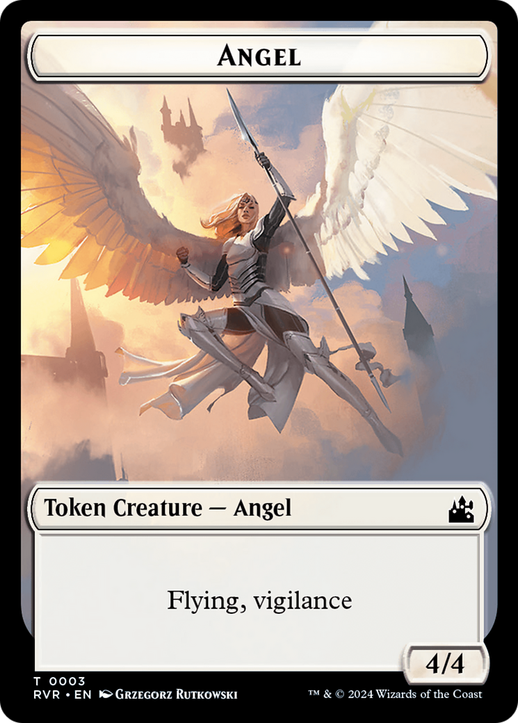 Angel Token (0003) [Ravnica Remastered Tokens] | Silver Goblin