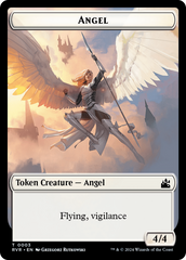 Bird // Angel (0003) Double-Sided Token [Ravnica Remastered Tokens] | Silver Goblin