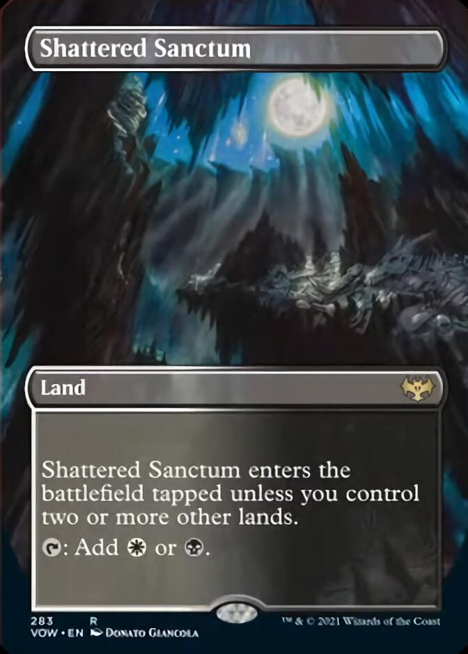 Shattered Sanctum (Borderless Alternate Art) [Innistrad: Crimson Vow] | Silver Goblin