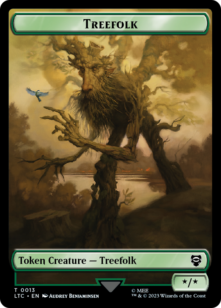 Treefolk // Food Token [The Lord of the Rings: Tales of Middle-Earth Commander Tokens] | Silver Goblin