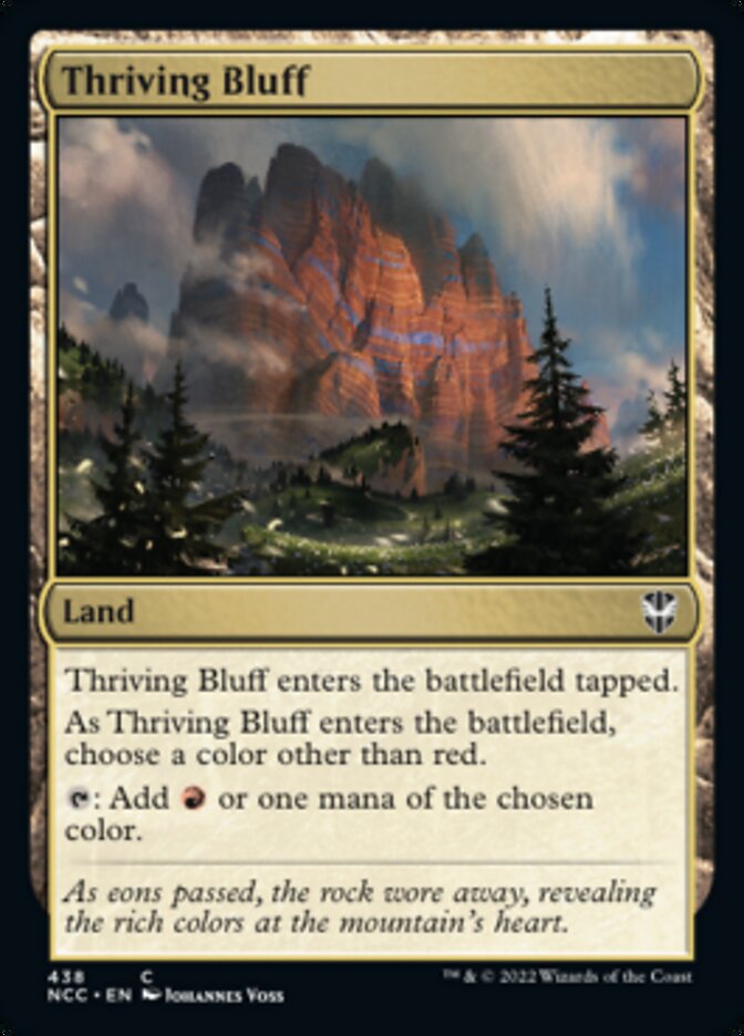 Thriving Bluff [Streets of New Capenna Commander] | Silver Goblin