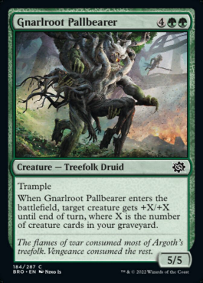 Gnarlroot Pallbearer [The Brothers' War] | Silver Goblin