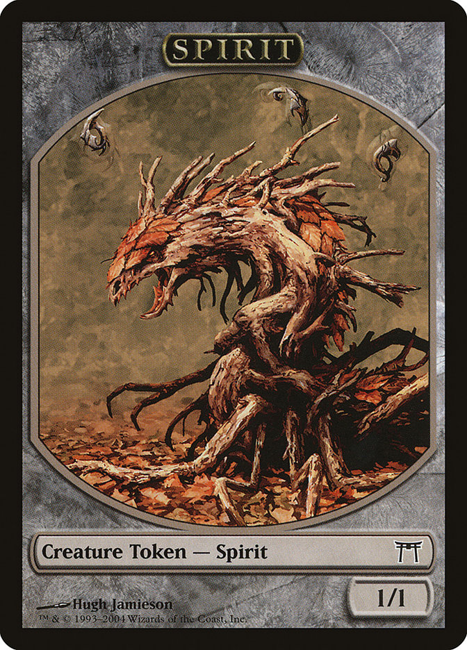 Spirit Token [Magic Player Rewards 2004] | Silver Goblin