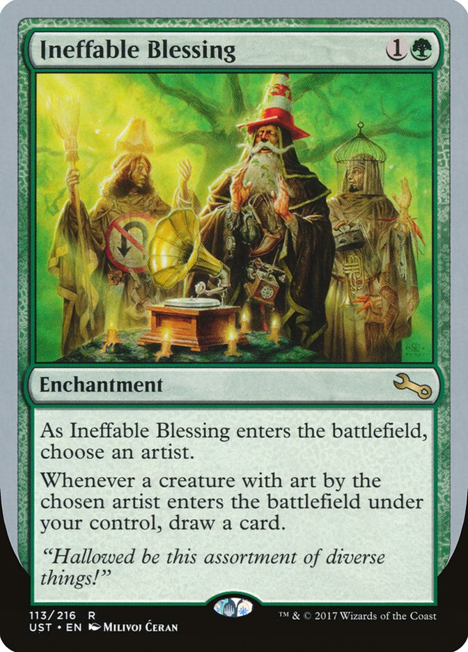 Ineffable Blessing ("choose an artist") [Unstable] | Silver Goblin