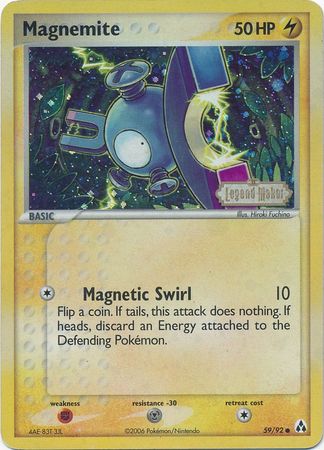 Magnemite (59/92) (Stamped) [EX: Legend Maker] | Silver Goblin