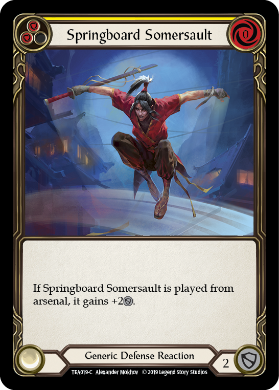 Springboard Somersault [TEA019-C] (Dorinthea Hero Deck)  1st Edition Normal | Silver Goblin
