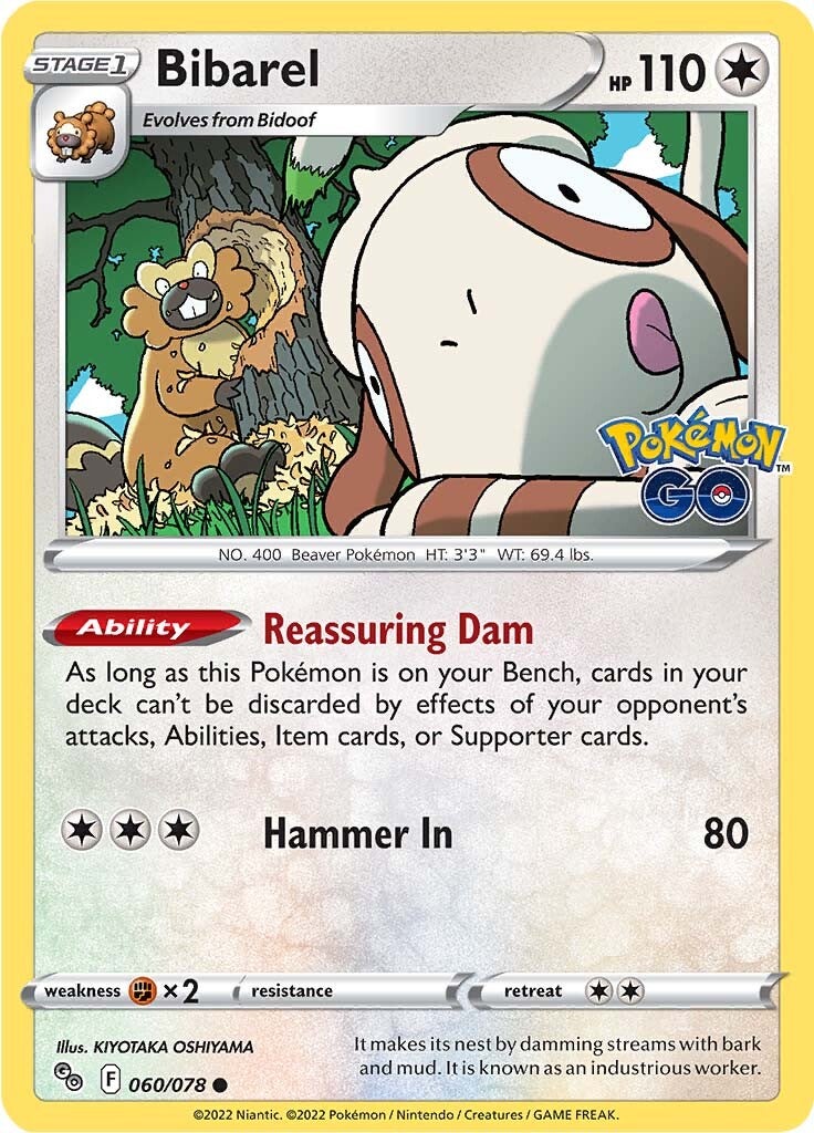 Bibarel (060/078) [Pokémon GO] | Silver Goblin
