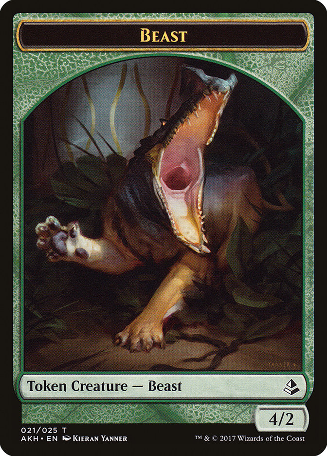 Beast Token [Amonkhet Tokens] | Silver Goblin