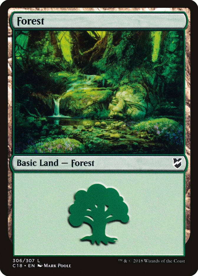 Forest (306) [Commander 2018] | Silver Goblin