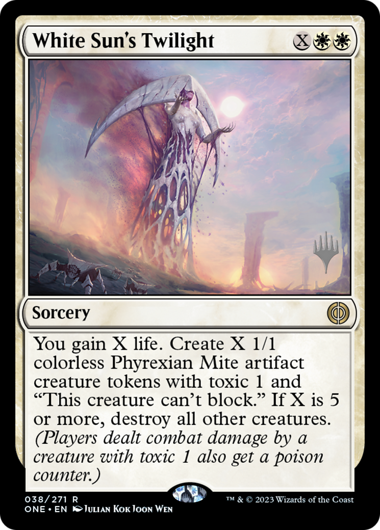 White Sun's Twilight (Promo Pack) [Phyrexia: All Will Be One Promos] | Silver Goblin