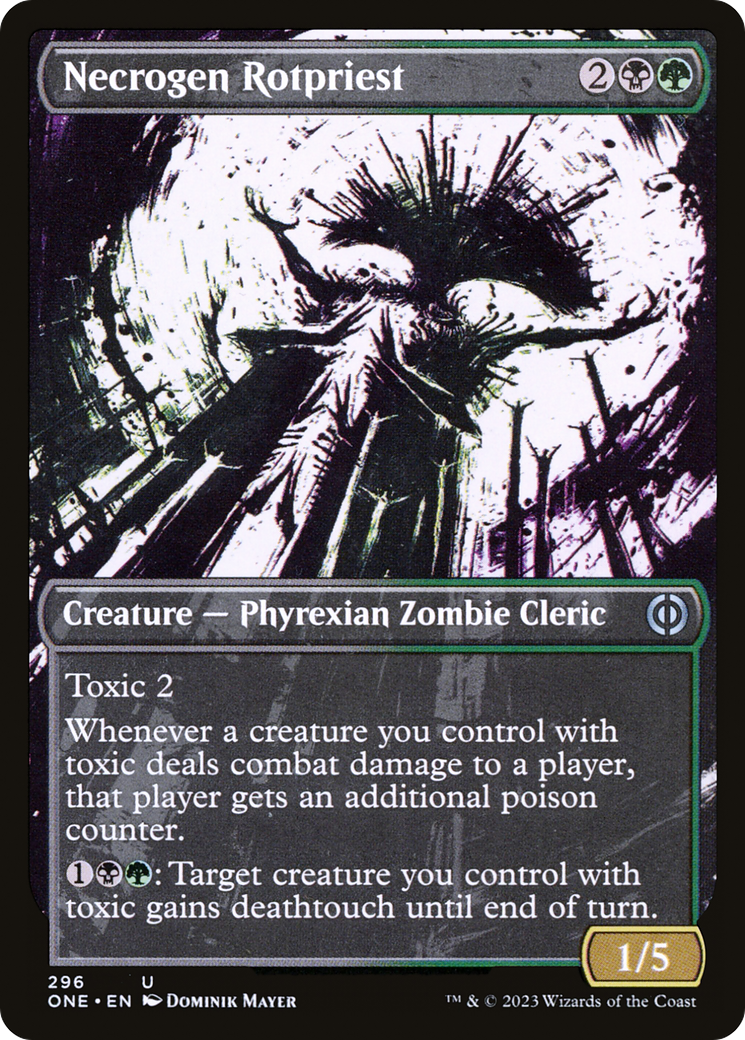 Necrogen Rotpriest (Borderless Ichor) [Phyrexia: All Will Be One] | Silver Goblin