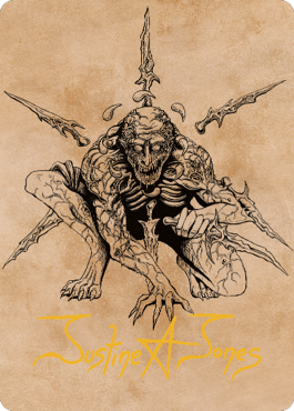Bhaal, Lord of Murder Art Card (Gold-Stamped Signature) [Commander Legends: Battle for Baldur's Gate Art Series] | Silver Goblin