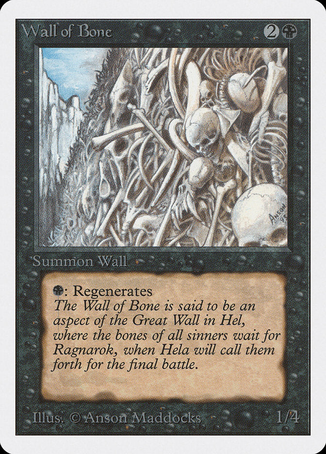Wall of Bone [Unlimited Edition] | Silver Goblin