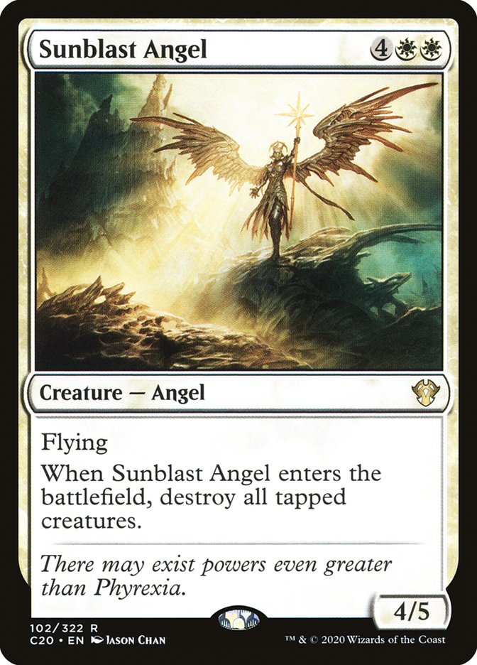 Sunblast Angel [Commander 2020] | Silver Goblin