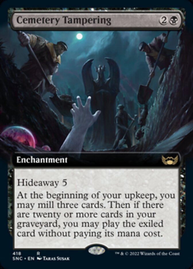 Cemetery Tampering (Extended Art) [Streets of New Capenna] | Silver Goblin