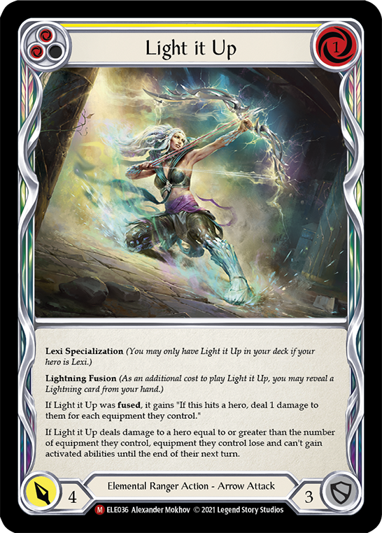 Light it Up [ELE036] (Tales of Aria)  1st Edition Rainbow Foil | Silver Goblin