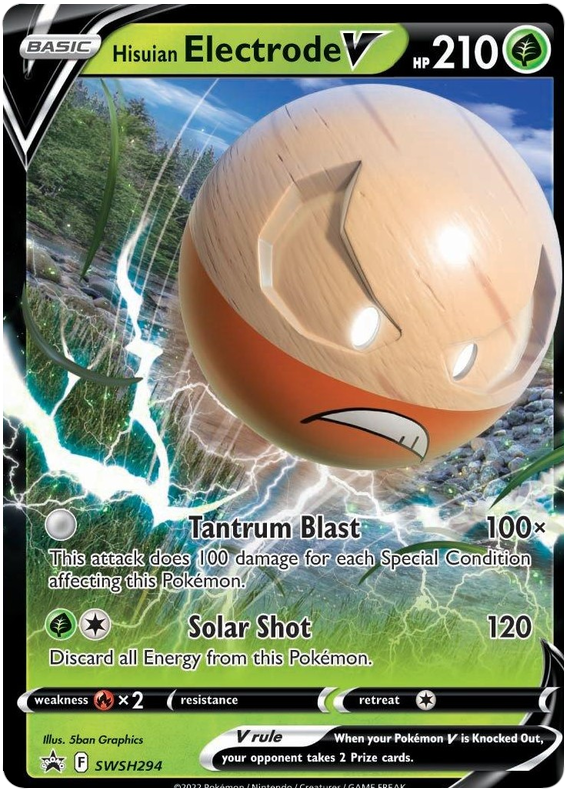 Hisuian Electrode V (SWSH294) (Jumbo Card) [Sword & Shield: Black Star Promos] | Silver Goblin