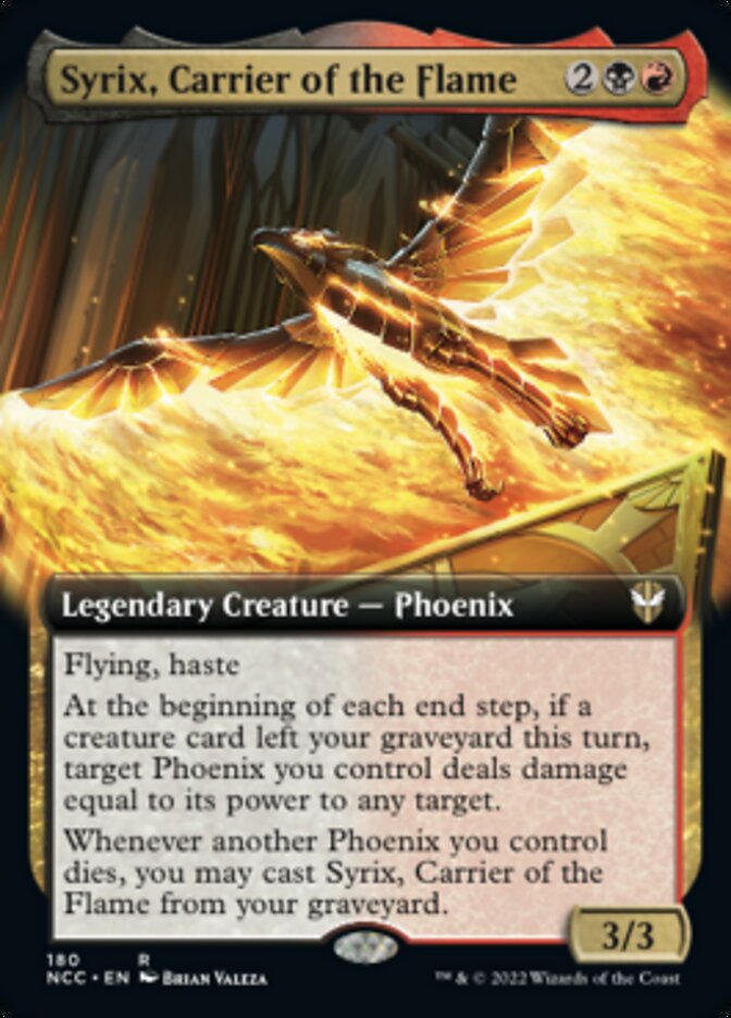 Syrix, Carrier of the Flame (Extended Art) [Streets of New Capenna Commander] | Silver Goblin