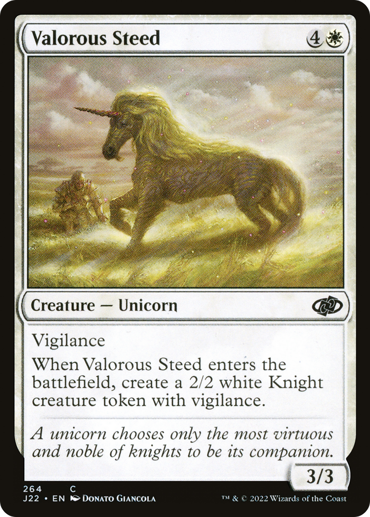 Valorous Steed [Jumpstart 2022] | Silver Goblin